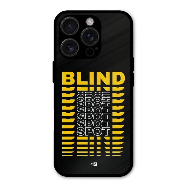 Blind Spot Metal Back Case for iPhone 16 Pro
