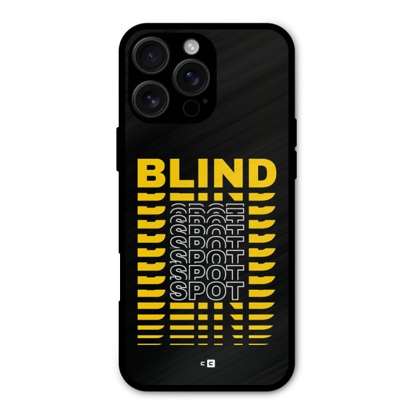 Blind Spot Metal Back Case for iPhone 16 Pro Max