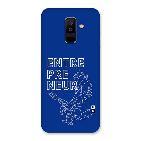 Blue Entrepreneur Back Case for Galaxy A6 Plus