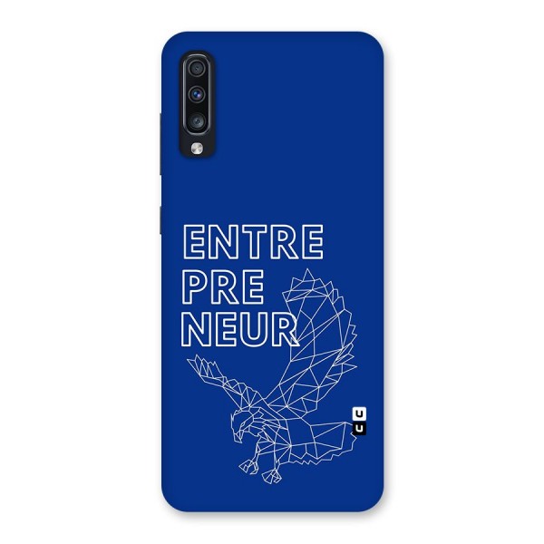 Blue Entrepreneur Back Case for Galaxy A70