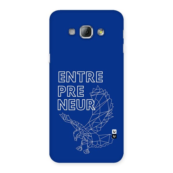 Blue Entrepreneur Back Case for Galaxy A8