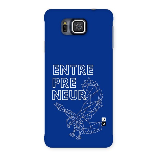 Blue Entrepreneur Back Case for Galaxy Alpha