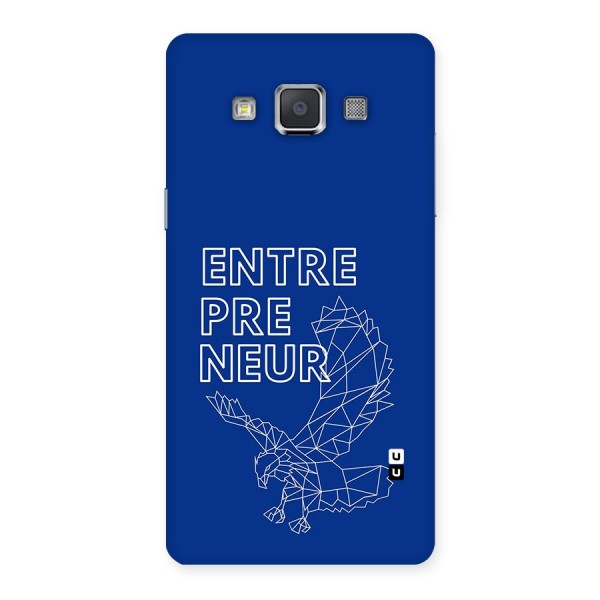 Blue Entrepreneur Back Case for Galaxy Grand 3