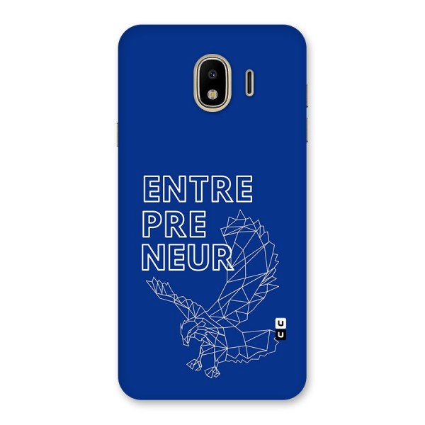 Blue Entrepreneur Back Case for Galaxy J4