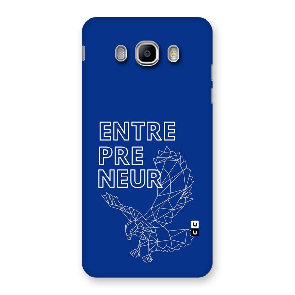 Blue Entrepreneur Back Case for Galaxy J5 2016