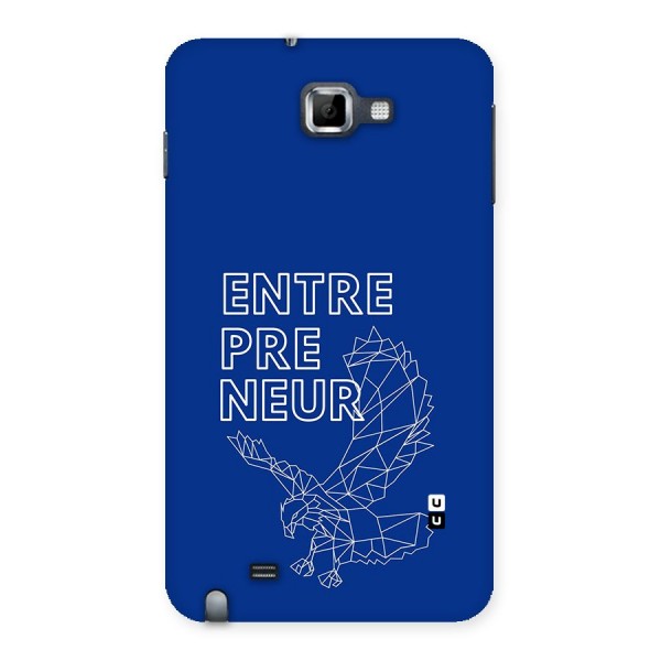 Blue Entrepreneur Back Case for Galaxy Note