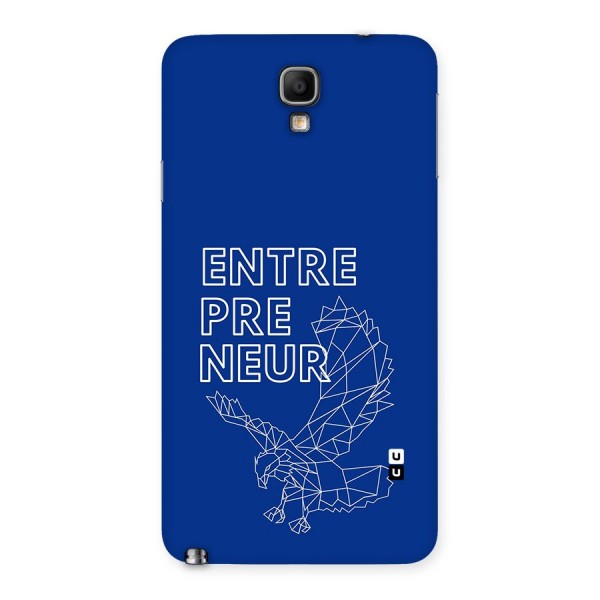 Blue Entrepreneur Back Case for Galaxy Note 3 Neo