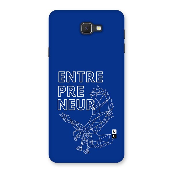 Blue Entrepreneur Back Case for Galaxy On7 2016