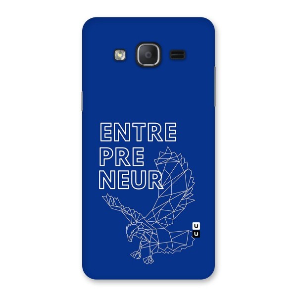 Blue Entrepreneur Back Case for Galaxy On7 Pro