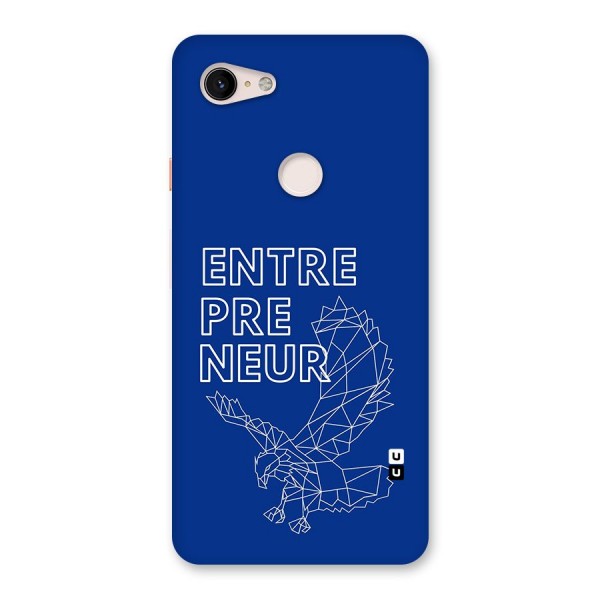 Blue Entrepreneur Back Case for Google Pixel 3 XL