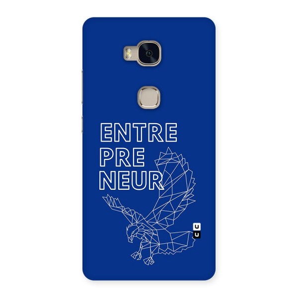 Blue Entrepreneur Back Case for Honor 5X