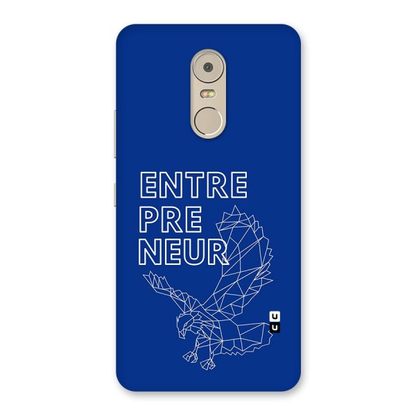 Blue Entrepreneur Back Case for Lenovo K6 Note