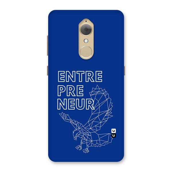 Blue Entrepreneur Back Case for Lenovo K8