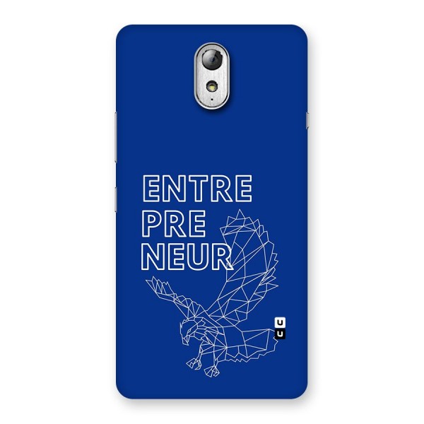 Blue Entrepreneur Back Case for Lenovo Vibe P1M