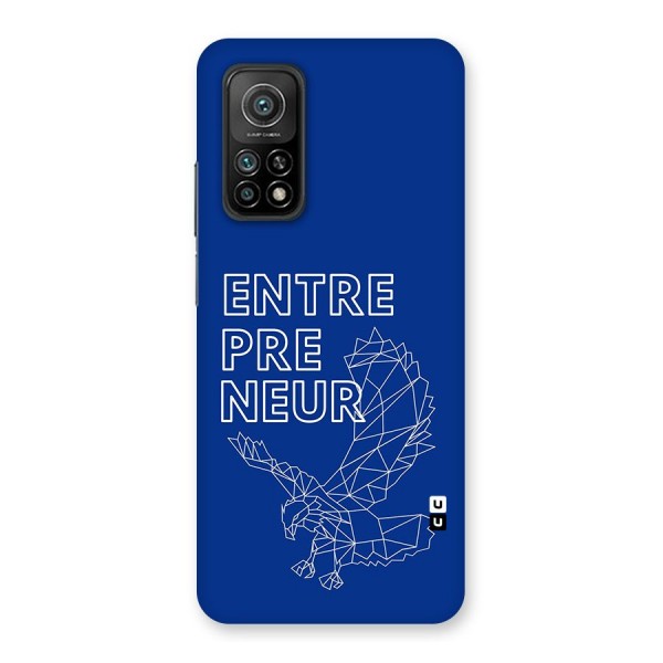 Blue Entrepreneur Back Case for Mi 10T 5G