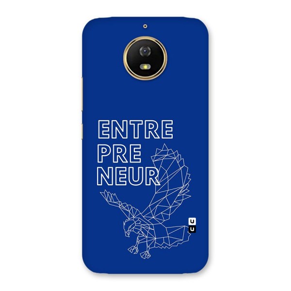 Blue Entrepreneur Back Case for Moto G5s
