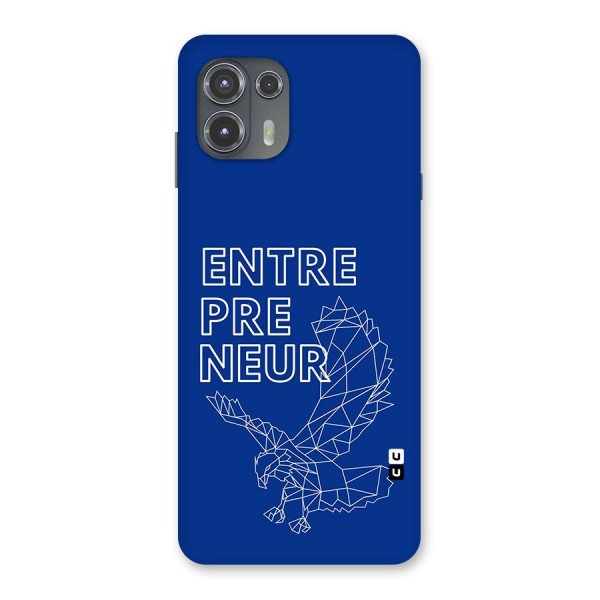 Blue Entrepreneur Back Case for Motorola Edge 20 Fusion