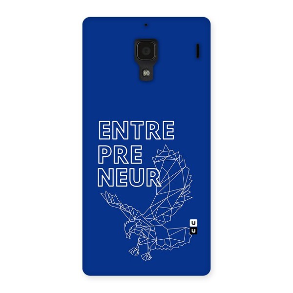 Blue Entrepreneur Back Case for Redmi 1s