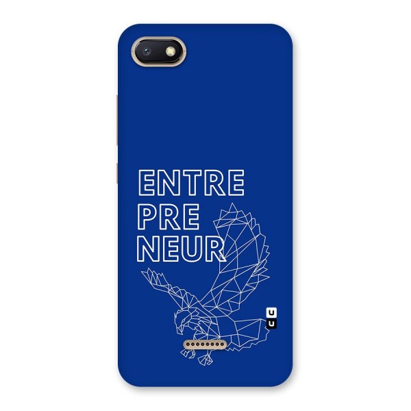 Blue Entrepreneur Back Case for Redmi 6A