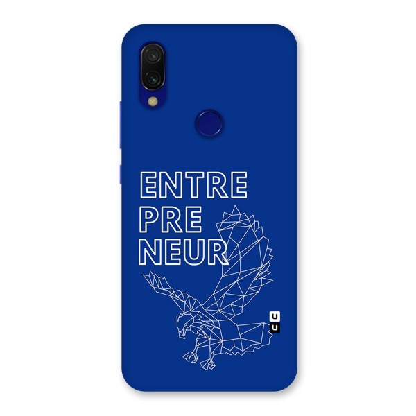 Blue Entrepreneur Back Case for Redmi 7