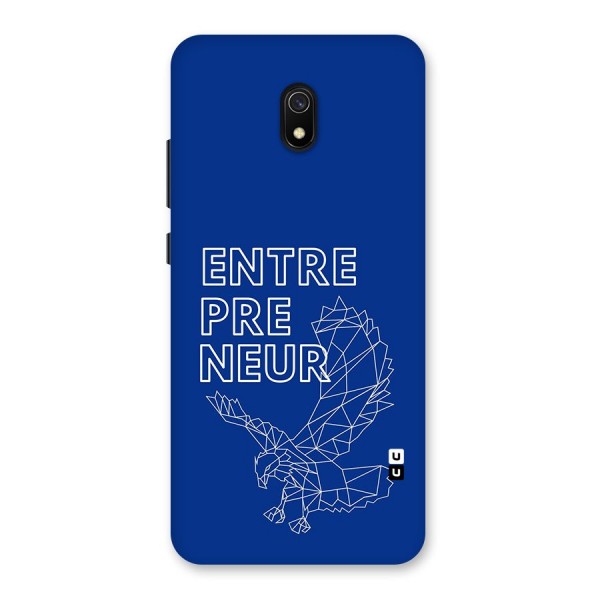 Blue Entrepreneur Back Case for Redmi 8A