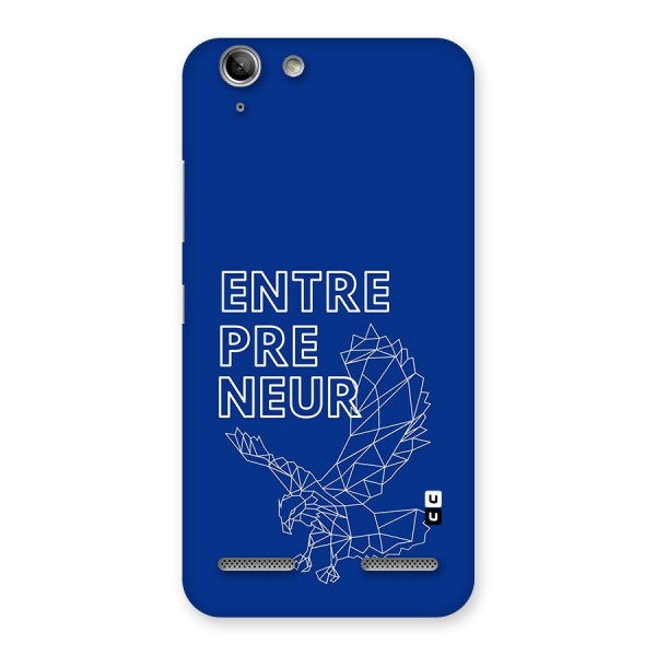 Blue Entrepreneur Back Case for Vibe K5 Plus