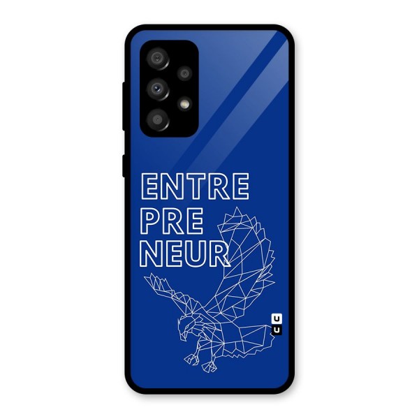 Blue Entrepreneur Glass Back Case for Galaxy A32