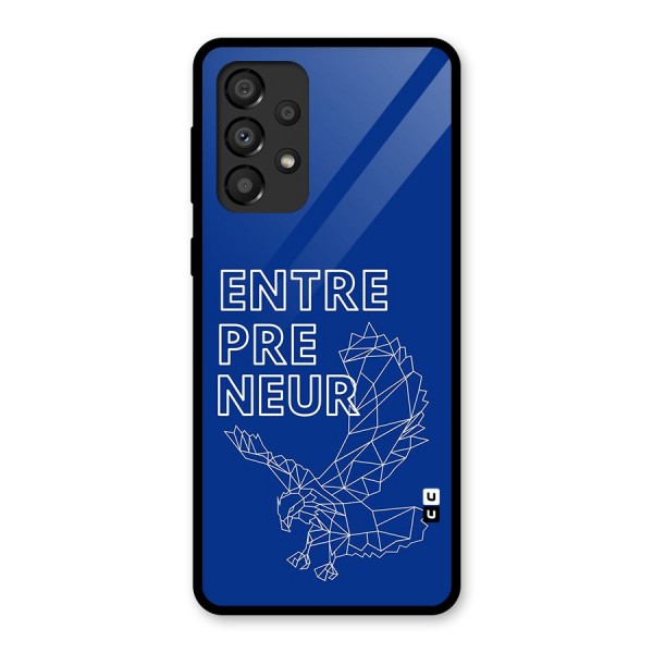 Blue Entrepreneur Glass Back Case for Galaxy A33 5G