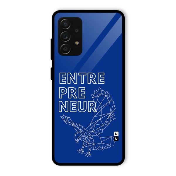 Blue Entrepreneur Glass Back Case for Galaxy A53 5G