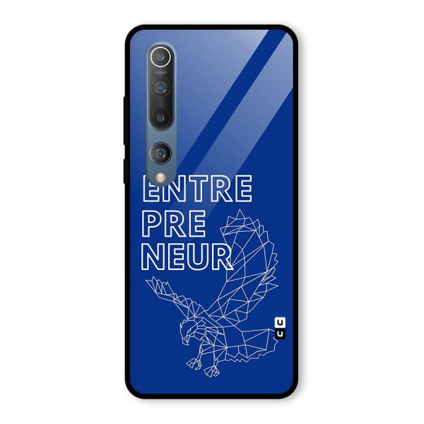 Blue Entrepreneur Glass Back Case for Mi 10