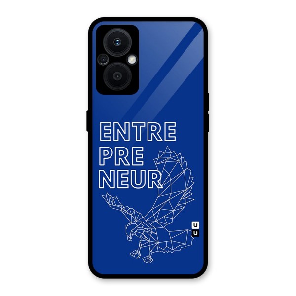 Blue Entrepreneur Glass Back Case for Oppo F21s Pro 5G