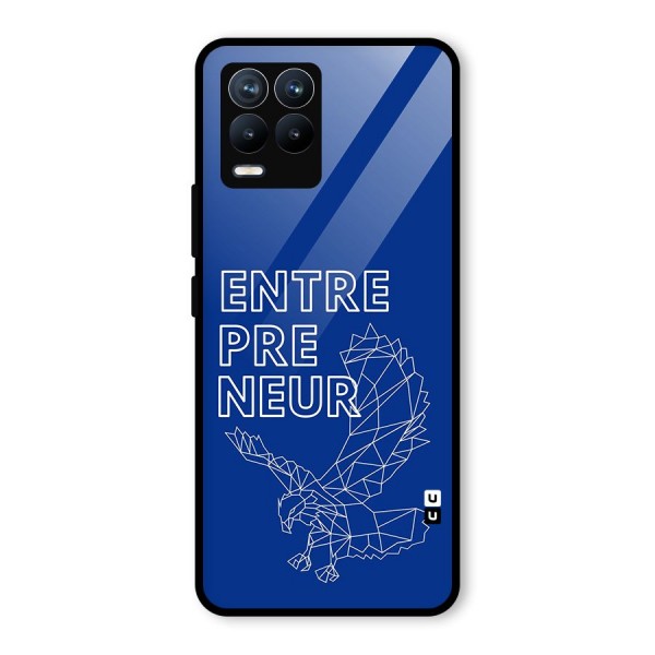 Blue Entrepreneur Glass Back Case for Realme 8 Pro