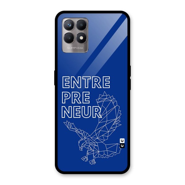 Blue Entrepreneur Glass Back Case for Realme Narzo 50