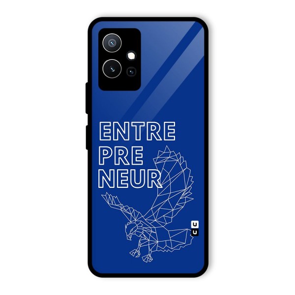 Blue Entrepreneur Glass Back Case for Vivo T1 5G