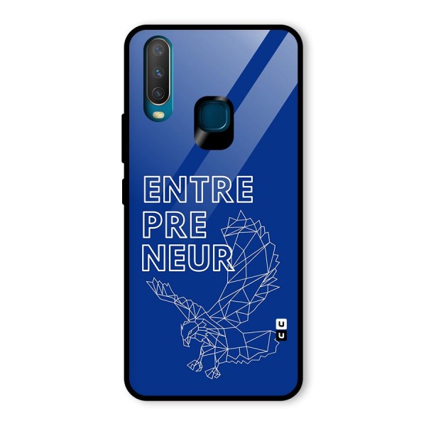 Blue Entrepreneur Glass Back Case for Vivo Y12
