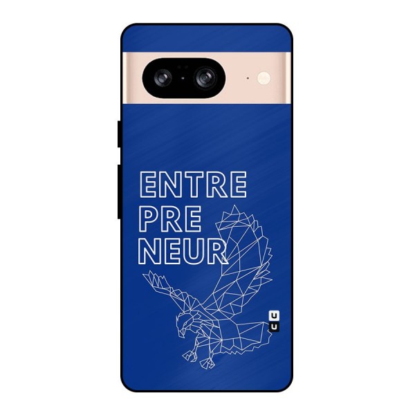 Blue Entrepreneur Metal Back Case for Google Pixel 8