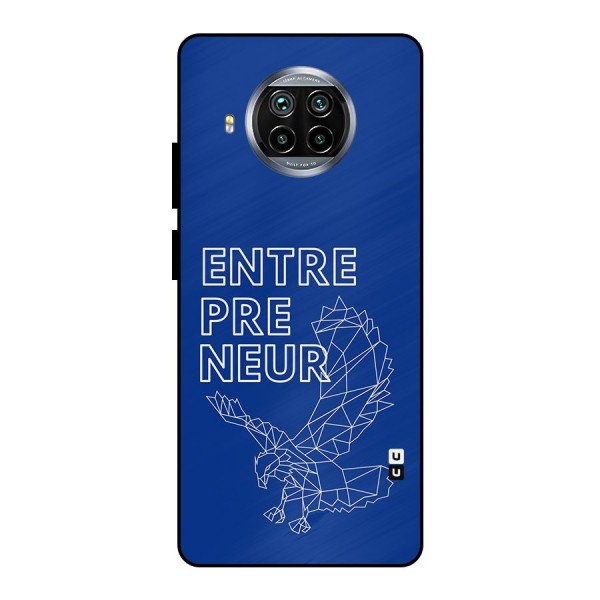 Blue Entrepreneur Metal Back Case for Mi 10i