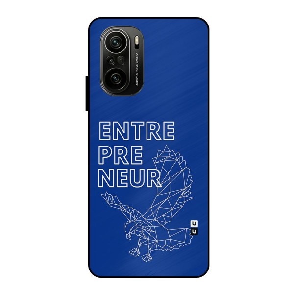 Blue Entrepreneur Metal Back Case for Mi 11X Pro