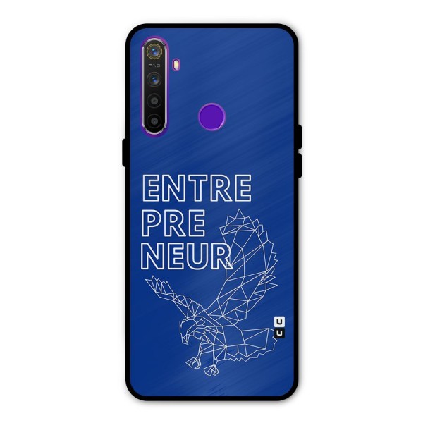 Blue Entrepreneur Metal Back Case for Realme 5i