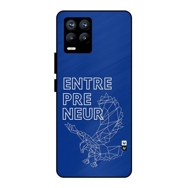 Blue Entrepreneur Metal Back Case for Realme 8 Pro