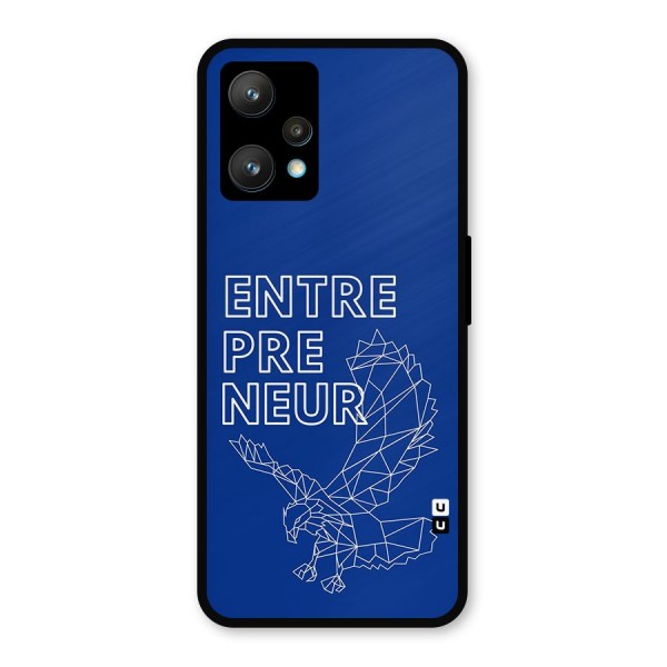Blue Entrepreneur Metal Back Case for Realme 9