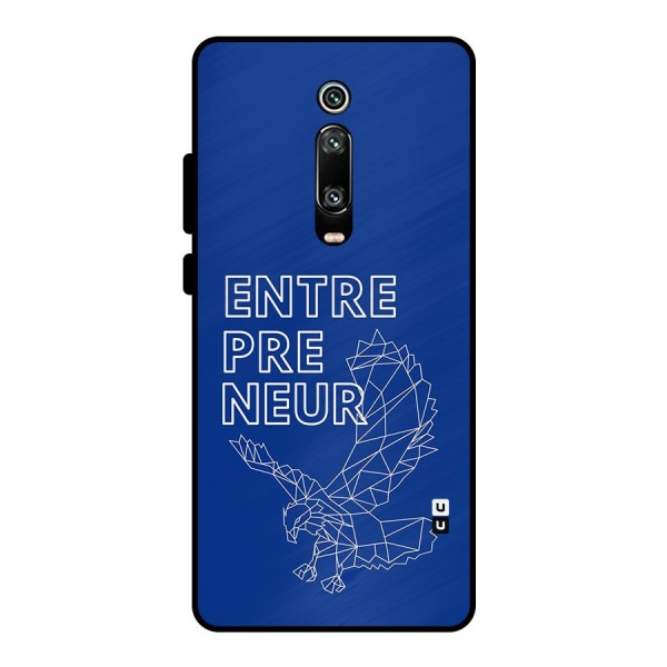 Blue Entrepreneur Metal Back Case for Redmi K20 Pro