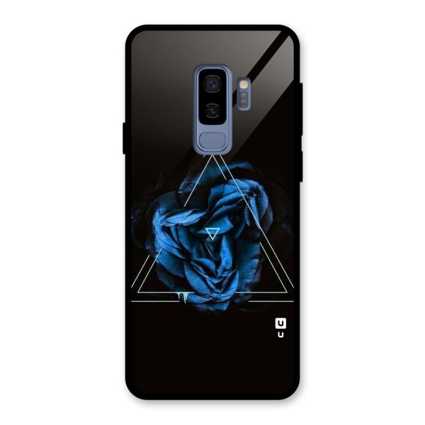 Blue Magic Triangle Glass Back Case for Galaxy S9 Plus