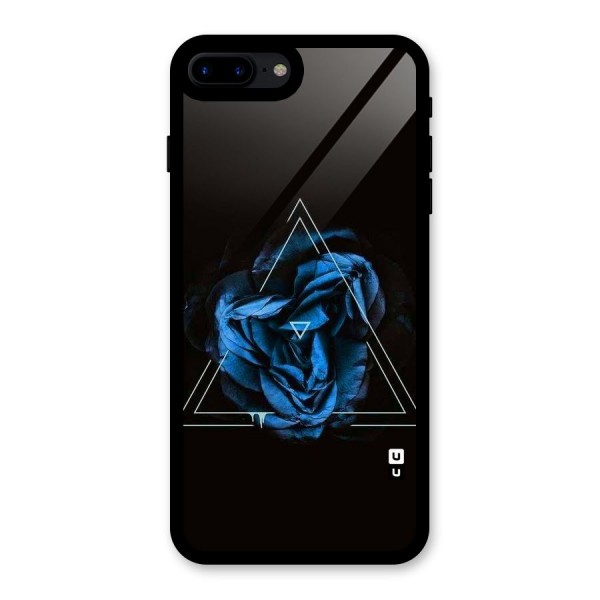 Blue Magic Triangle Glass Back Case for iPhone 7 Plus