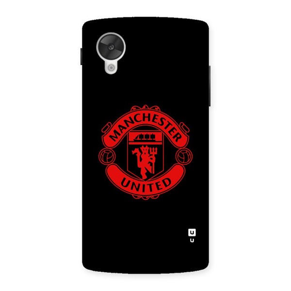 Bold Mancheter United Back Case for Google Nexus 5