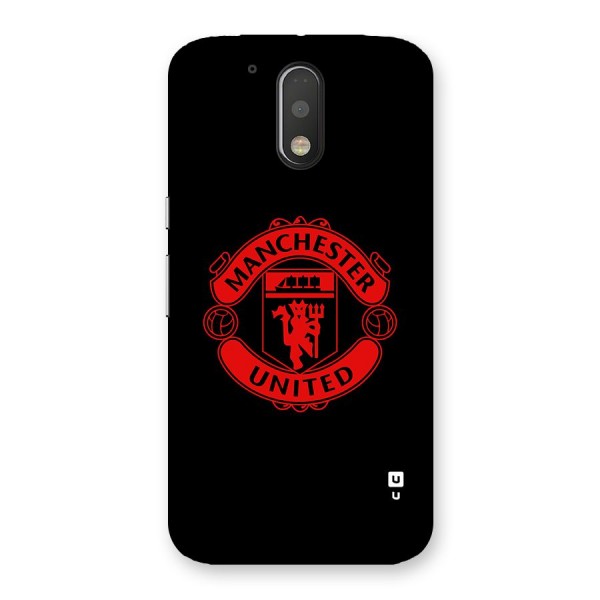 Bold Mancheter United Back Case for Moto G4 Plus