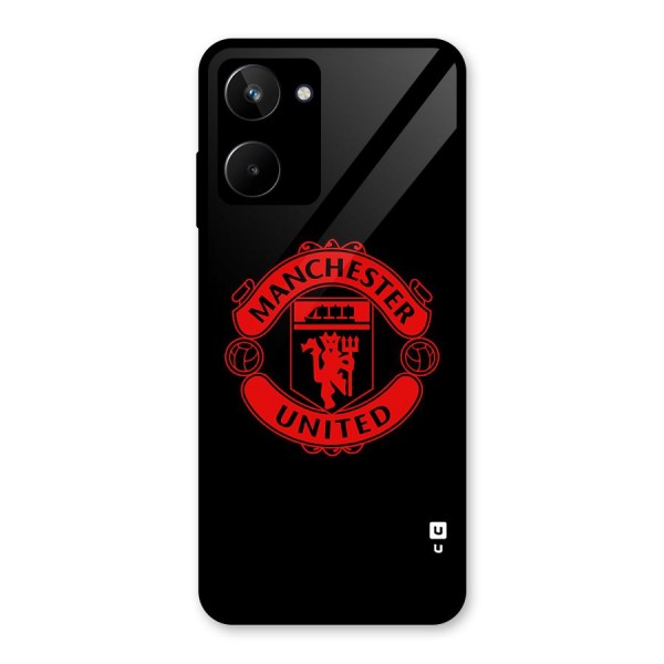 Bold Mancheter United Glass Back Case for Realme 10