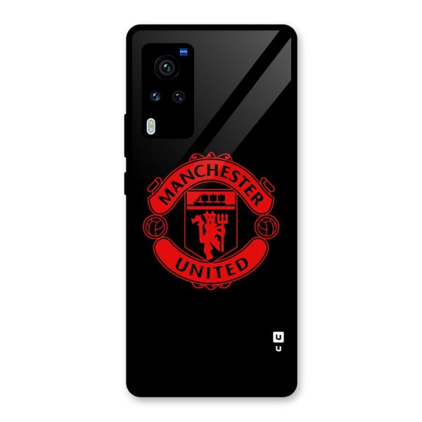 Bold Mancheter United Glass Back Case for Vivo X60 Pro
