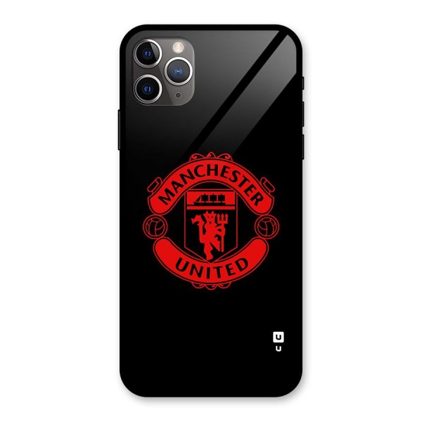Bold Mancheter United Glass Back Case for iPhone 11 Pro Max