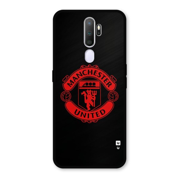 Bold Mancheter United Metal Back Case for Oppo A9 (2020)